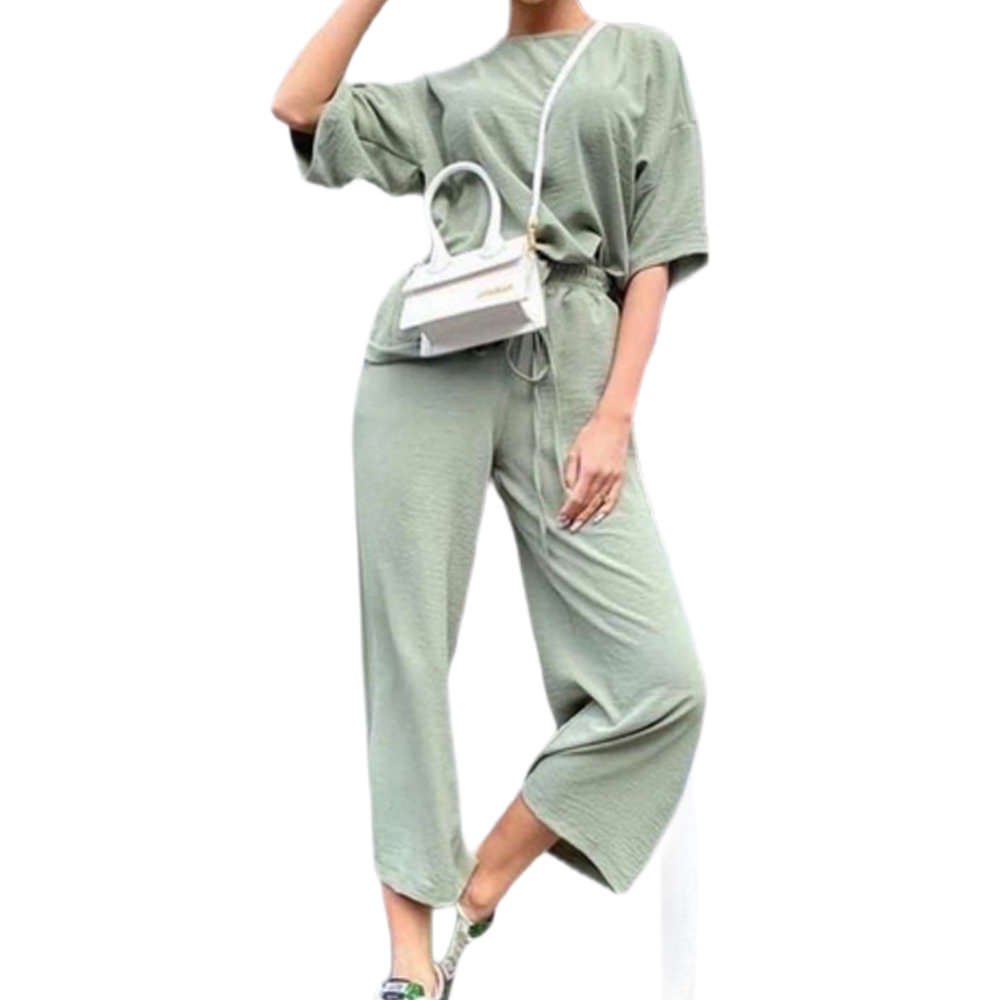 yes Σετ Γυναικεία Ζιπ Κιλότ & Μπλούζα Μέντα Cante